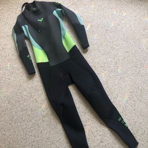 Roxy Syncro Full Wetsuit 3/2mm Neoprene BZ Sz 10